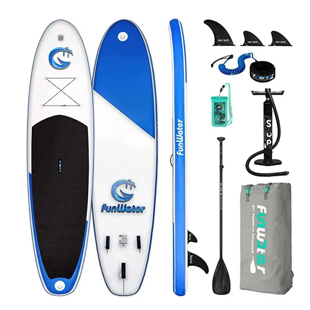 Inflatable Stand-Up Paddle Board - 335  82  15 Cm, Max Load Bearing of 150KG - Complete Accessories, Adjustable Paddle and Pump, Travel Backpack