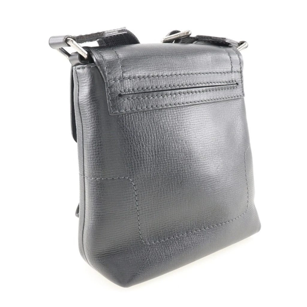 Pre-Owned   Louis Vuitton Yuma Shoulder Bag Utah  Leather Basalt Black  Men's (Good)