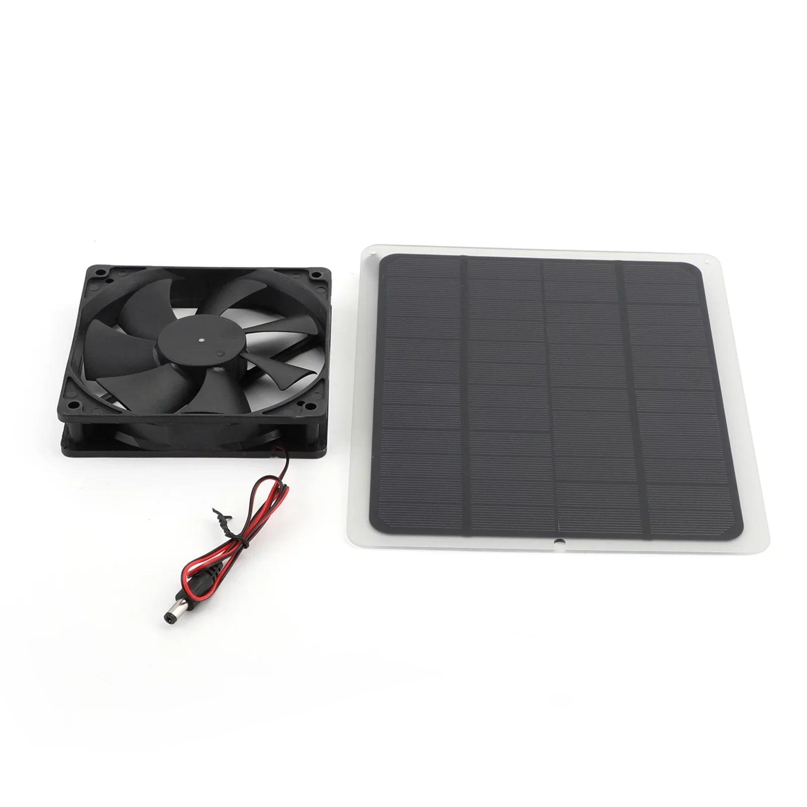 Solar Powered Fan Kit, 10w Solar Panel Fan Kit, 12V Outdoor Portable Mini Ventilator For Greenhouse Chicken House Pet Houses Camping Cooling Ventilation