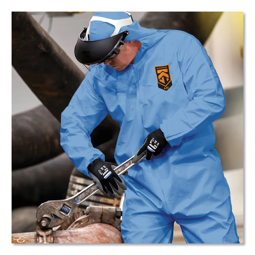 Kleenguard™  Breathable Particle Protection Coveralls, -large, Blue, 24/carton  Kcc58514