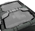 Shadeidea Jeep Wrangler Sunshade  Top Sun Shade  Unlimited (2007-2018) 4-Door Front & Rear-Gray Mesh Screen Cover  Blocker with Grab Bag-10 Years Warranty