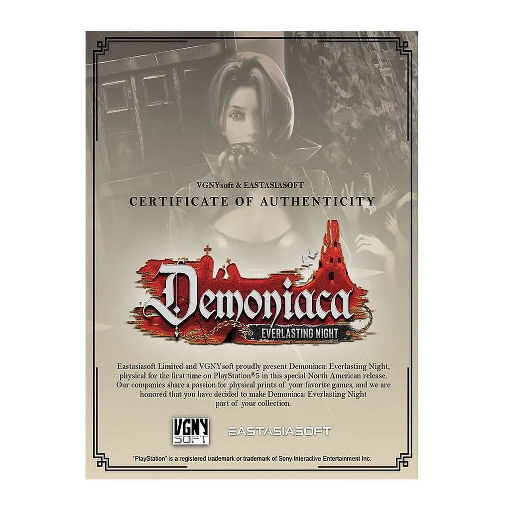 Demoniaca: Everlasting Night [PlayStation 5]