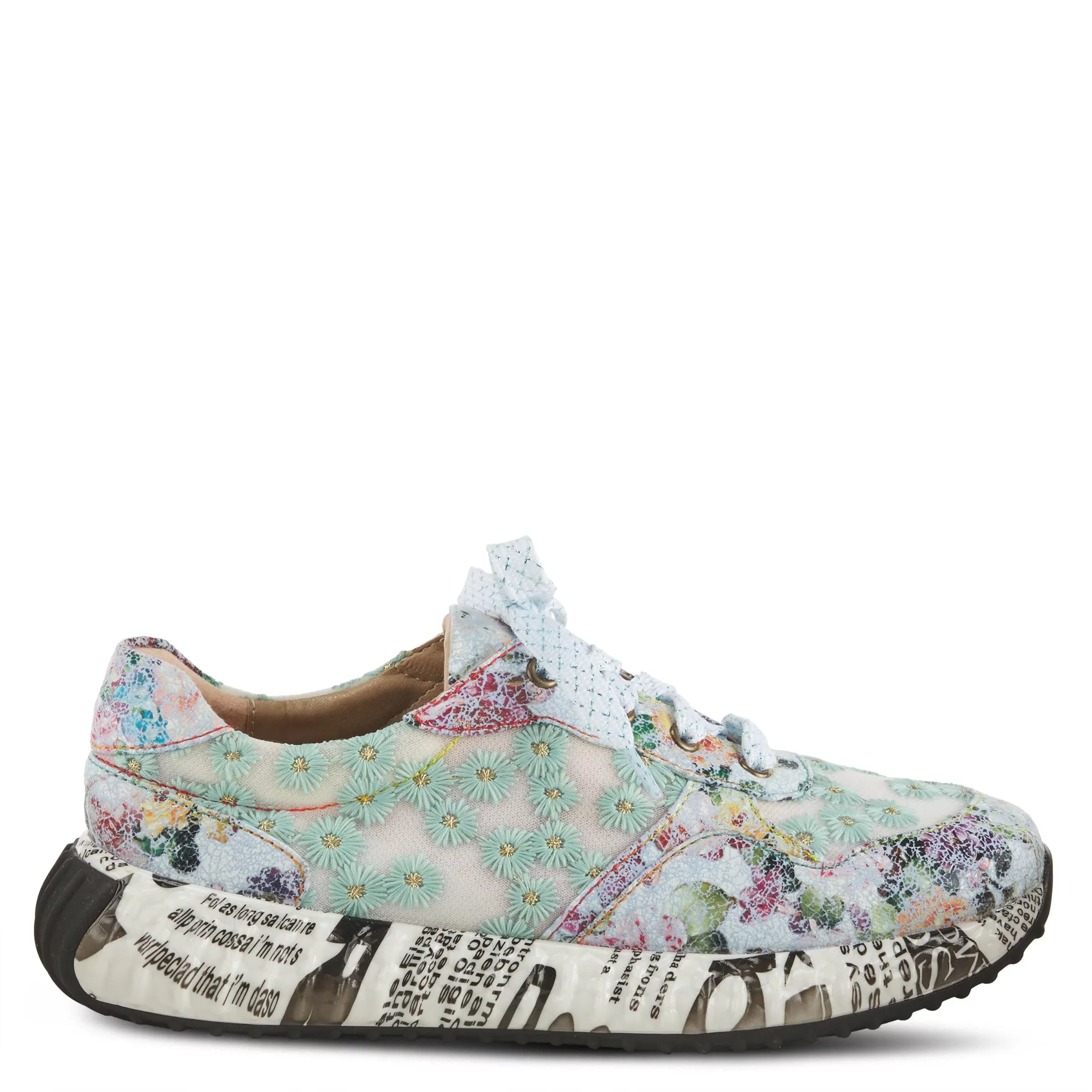 Spring Step 'Artiste Women's Daisymae Fashion Sneaker Beige Multi  42 /  10.5-11