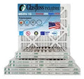 Glasfloss 16x20x1 -  10 -Qty:6 - Furnace Air Filter - Made in  (Actual Size: 15.5 x 19.5x7/8 inch)