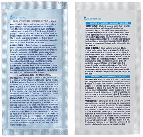 Biore Combo Pack Deep Cleansing Pore Strips Face/Nose 14 ea (Pack of 6)