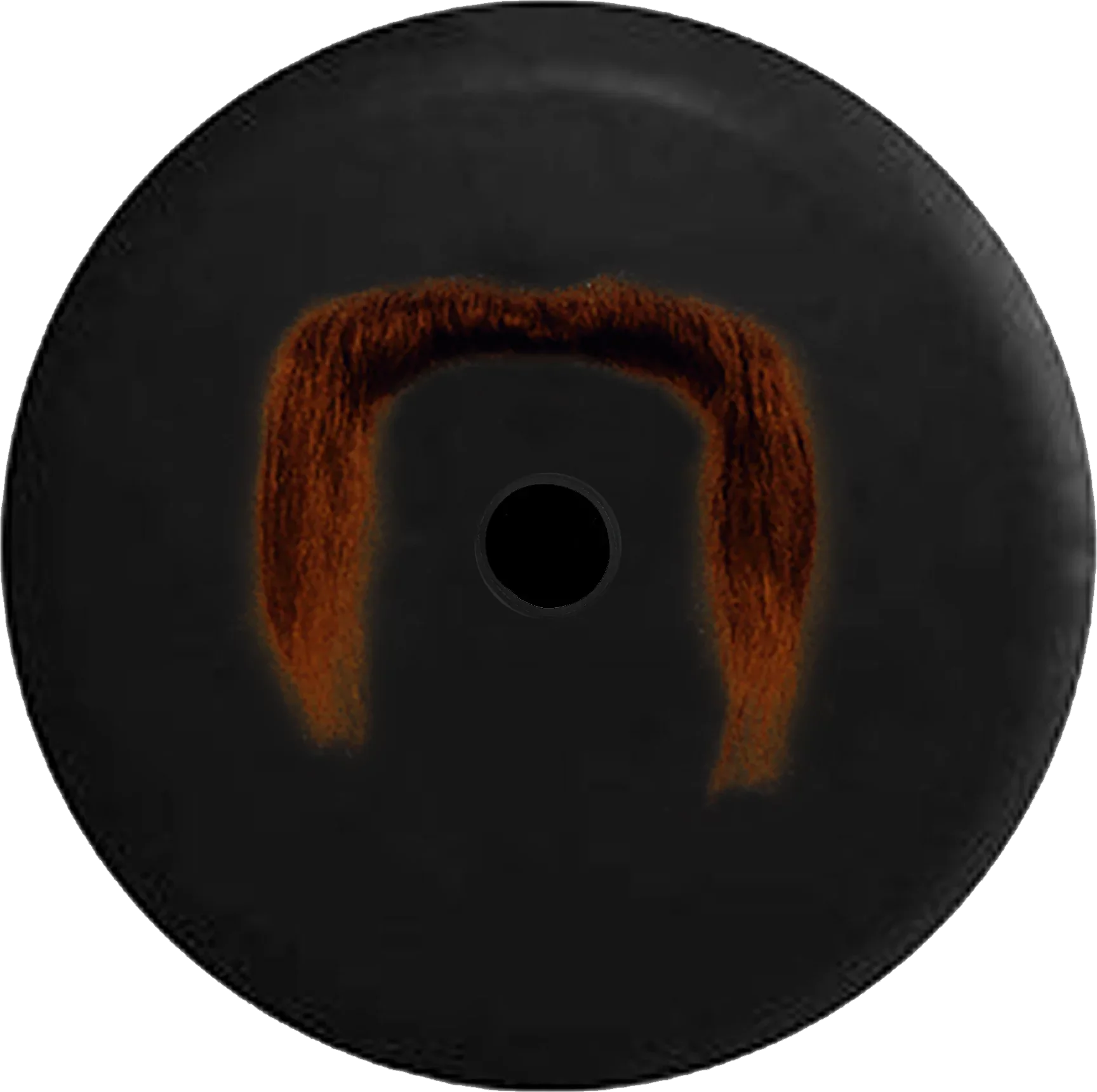 2018 2019 Wrangler  Backup Camera Brown Handlebar Mustache Funny Spare Tire Cover for Jeep  33 Inch