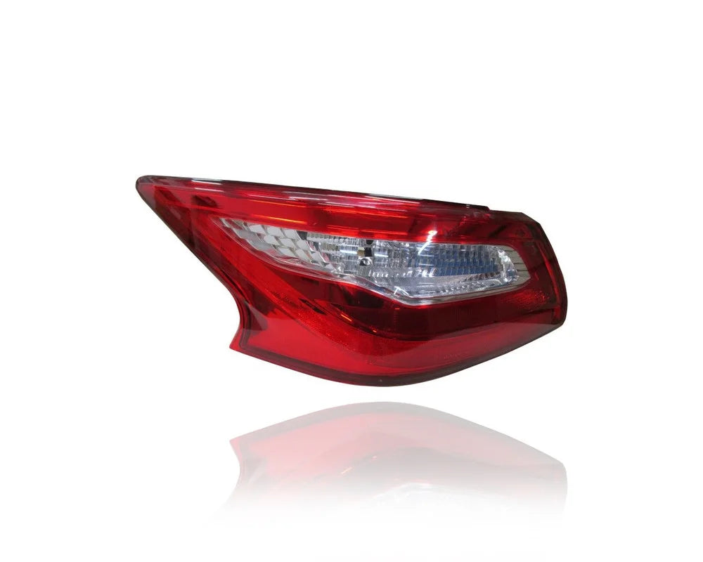 Tail Light Assembly - Compatible/Replacement for '18-18 Nissan Altima Sedan // - Outer On Body, Standard Red Lens - Pair, Left Driver + Right Passenger Set - 265509HU0A, 265559HU0A