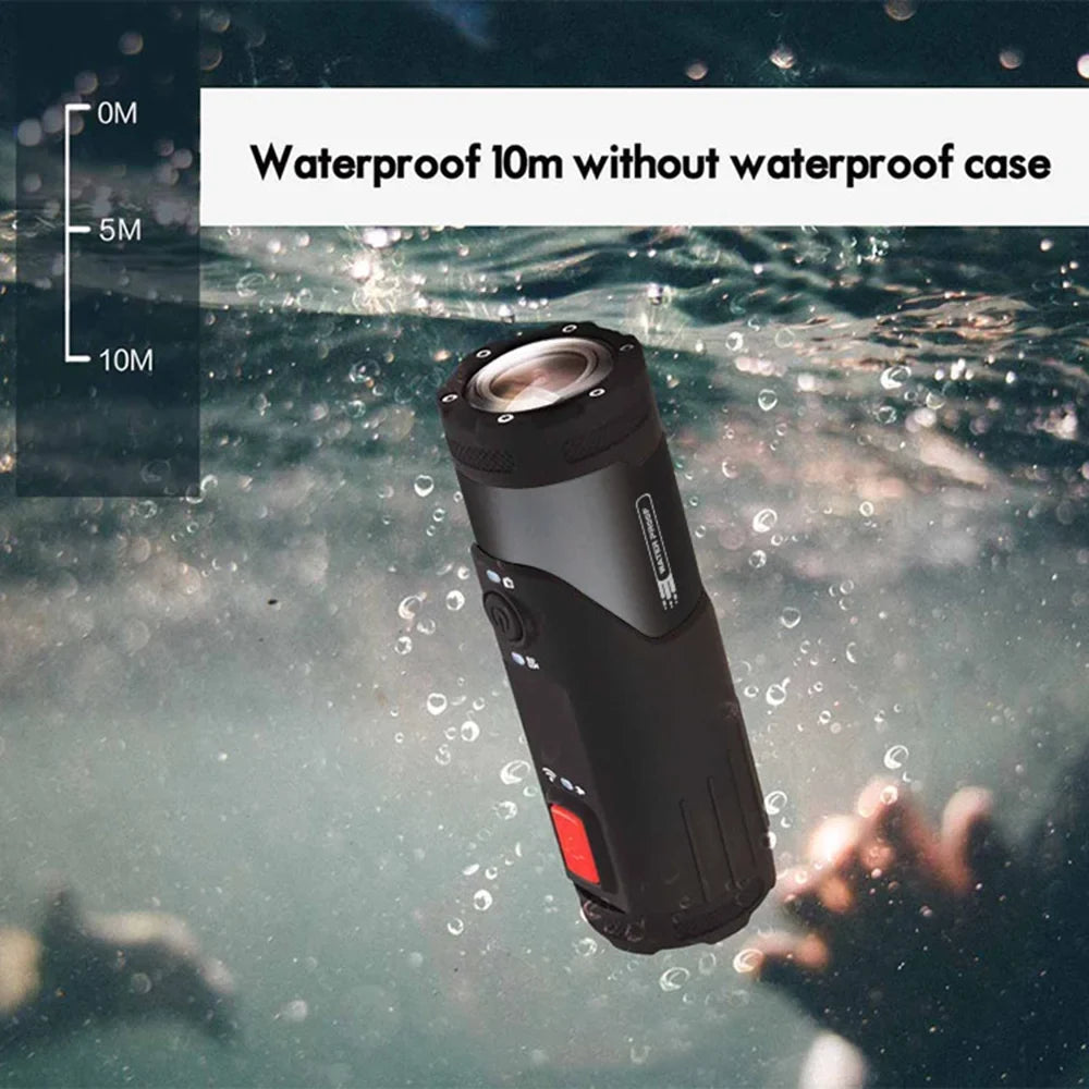 Adventure Cycling Camera, 4K Action Helmet Waterproof WiFi  Head mounted Camera