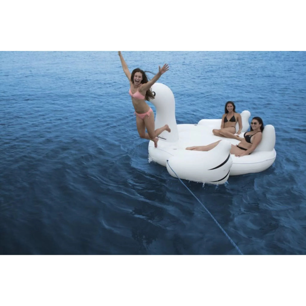105" Inflatable Giant Swan Mega Island