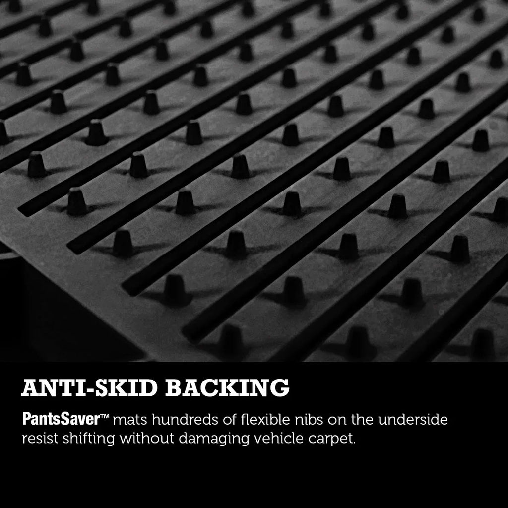 PantsSaver Custom Fit Car Floor Mats for Dodge Grand Caravan 2018, 4 pc, All Weather Protection for vehicles, Heavy Duty Weather Resistant Plastic,Gray