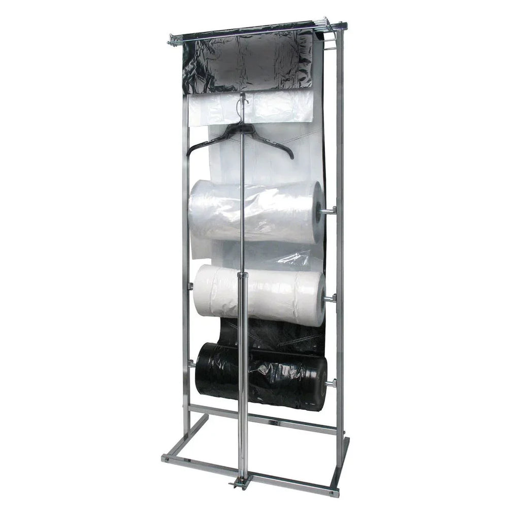 Plastic Super weight garment bags on a roll, 54" , Black - 333/