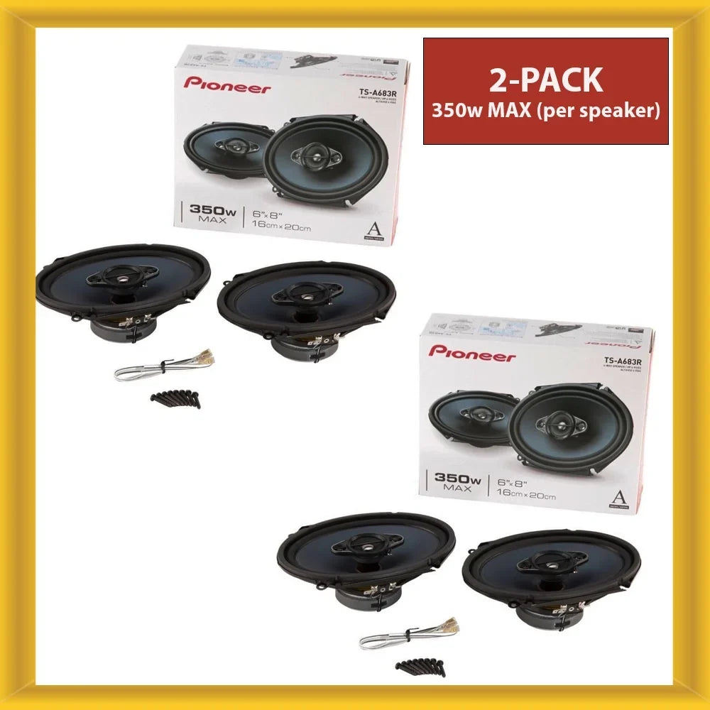Pioneer - 4 Way 350 Watt Max Power Coaxial Vehicle Speakers Pack of 2