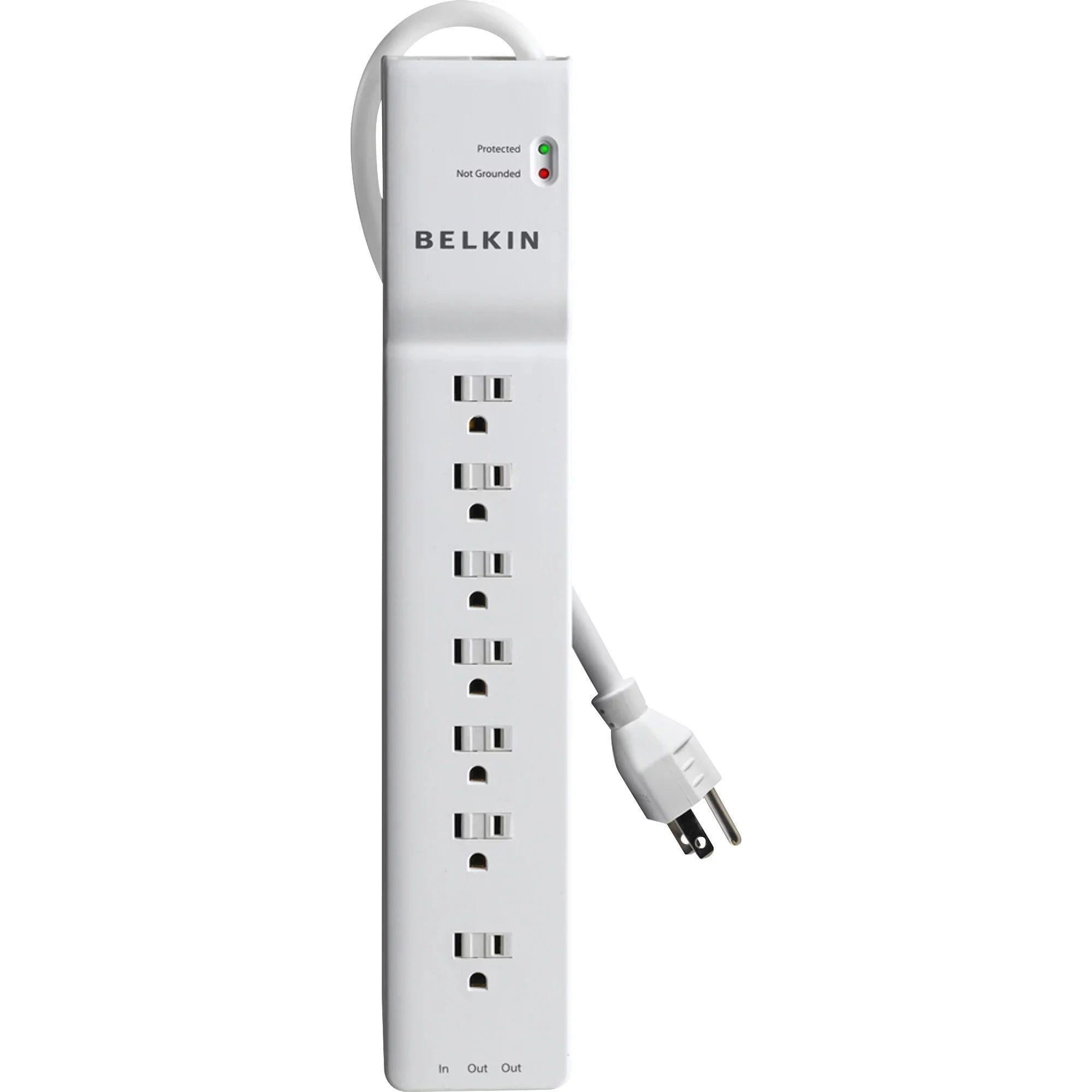 Belkin 7-Outlet SurgeMaster Surge Protector 7 x  Power - 1875  - 2320  - 125   Input - 125   Output - Phone/Fax