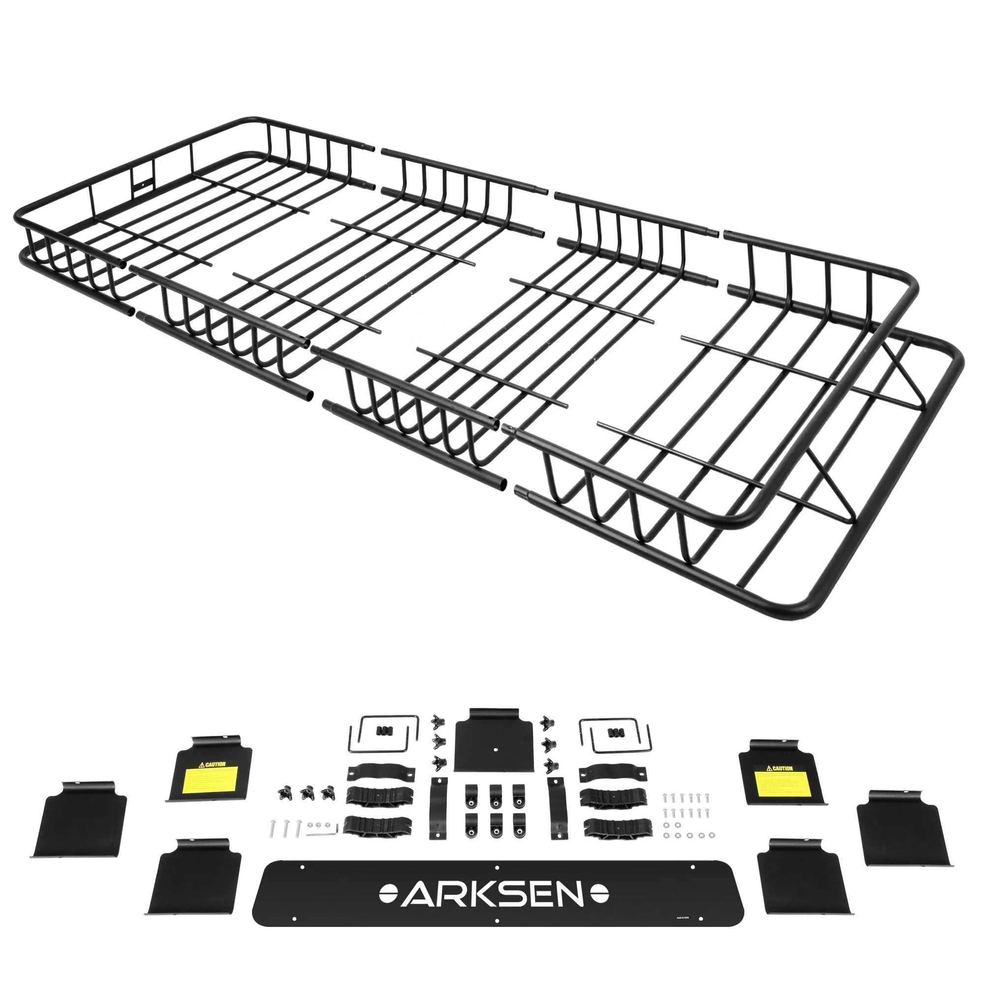 84"x 39"x 6" Universal Roof Rack Cargo Extension Car Top Luggage Holder Carrier Basket  Camping, Black