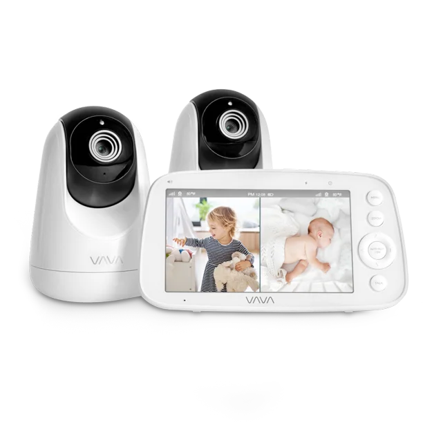 Vava - Baby Monitor with Split Screen, White