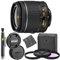 Nikon -   18-55mm f/3.5-5.6G  Lens +  Filter, Circular Polarizer, Florescent Neutral Density Filter, Font and Rear Lens Caps 1 Year Seller Warranty