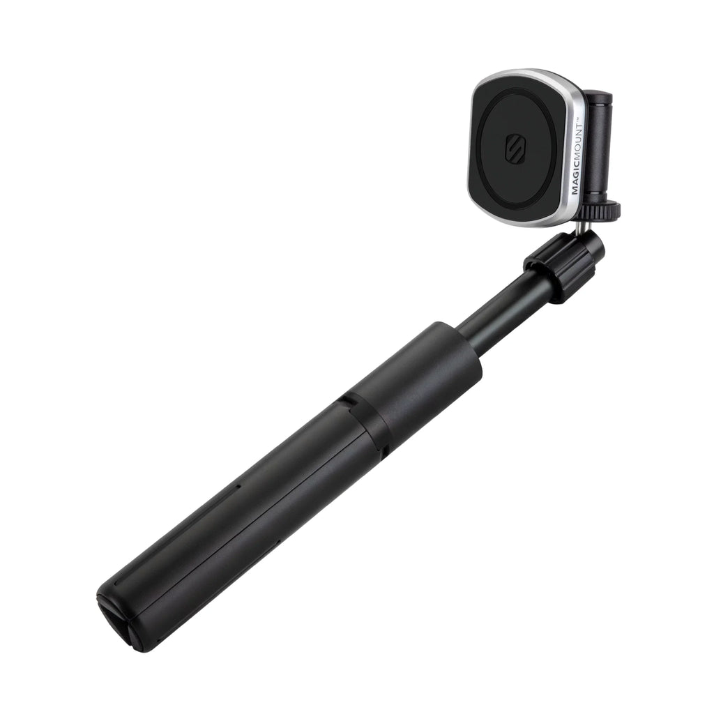 Scosche - MagicMount Pro 2 Tripod/Selfie Stick Phone Mount with Adjustable Arm, Black