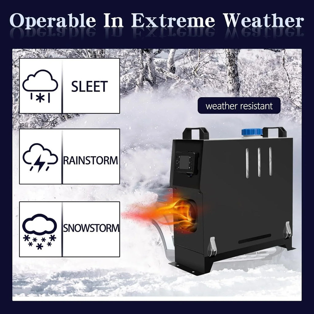 5-8KW Diesel Air Heater All in One Control and  Display, Fast Heating, for  Truck, Boat, Bus, Car Trailer, Motorhomes, Caravans