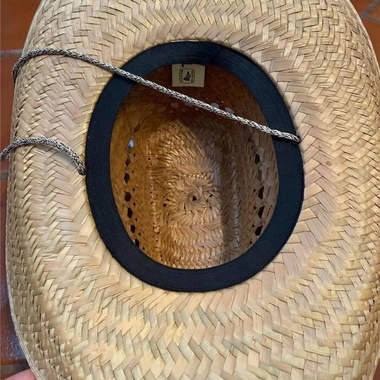 Straw  Sombrero Summer  Cowboy Western    curved - New with box/tags