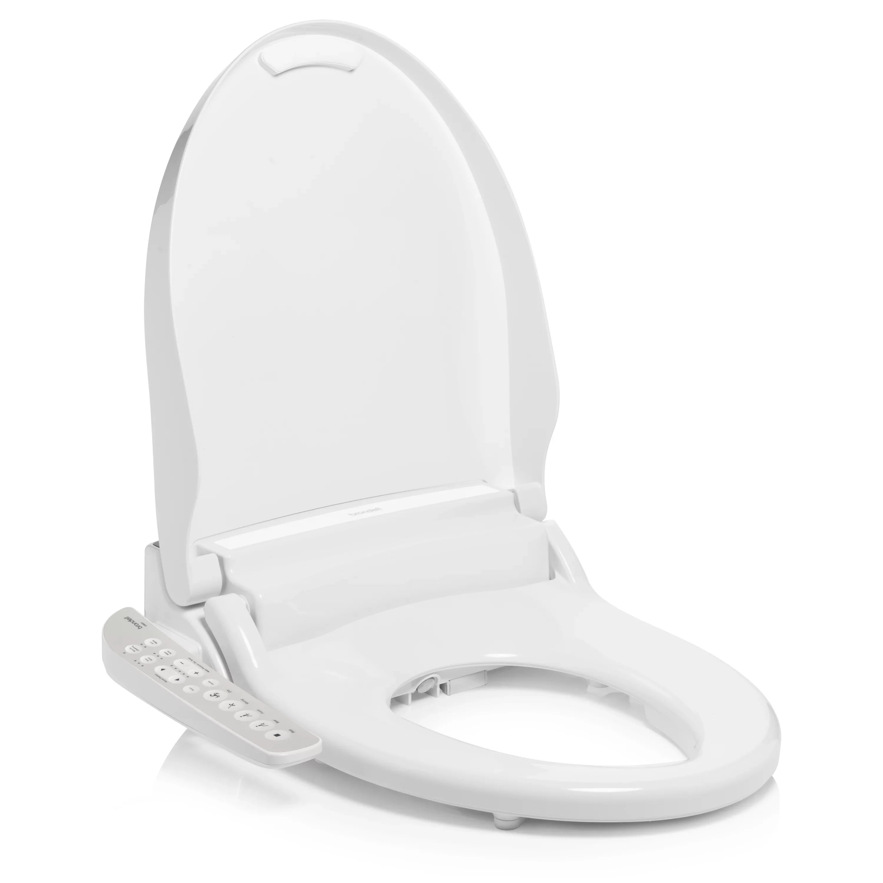 Brondell Swash Select  Sidearm Bidet Seat with Warm Air Dryer and Deodorizer, Round White