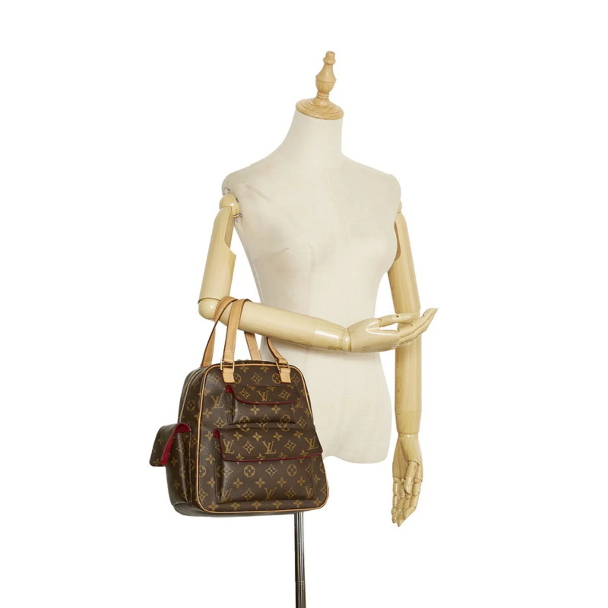 Pre-Owned Louis Vuitton Monogram Exantry Cite Handbag  Brown  Leather Ladies   (Good)