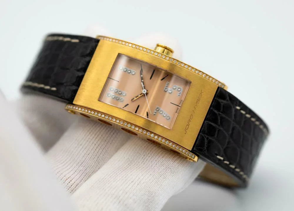 Jorg Hysek Kilada -0026 18k Rose Gold Diamond Bezel Quartz Men's Watch