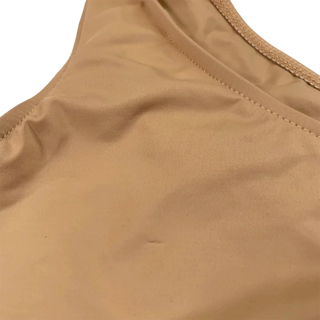 Frankies Bikinis Women's Katerina Barb Top Bottom Set Beige