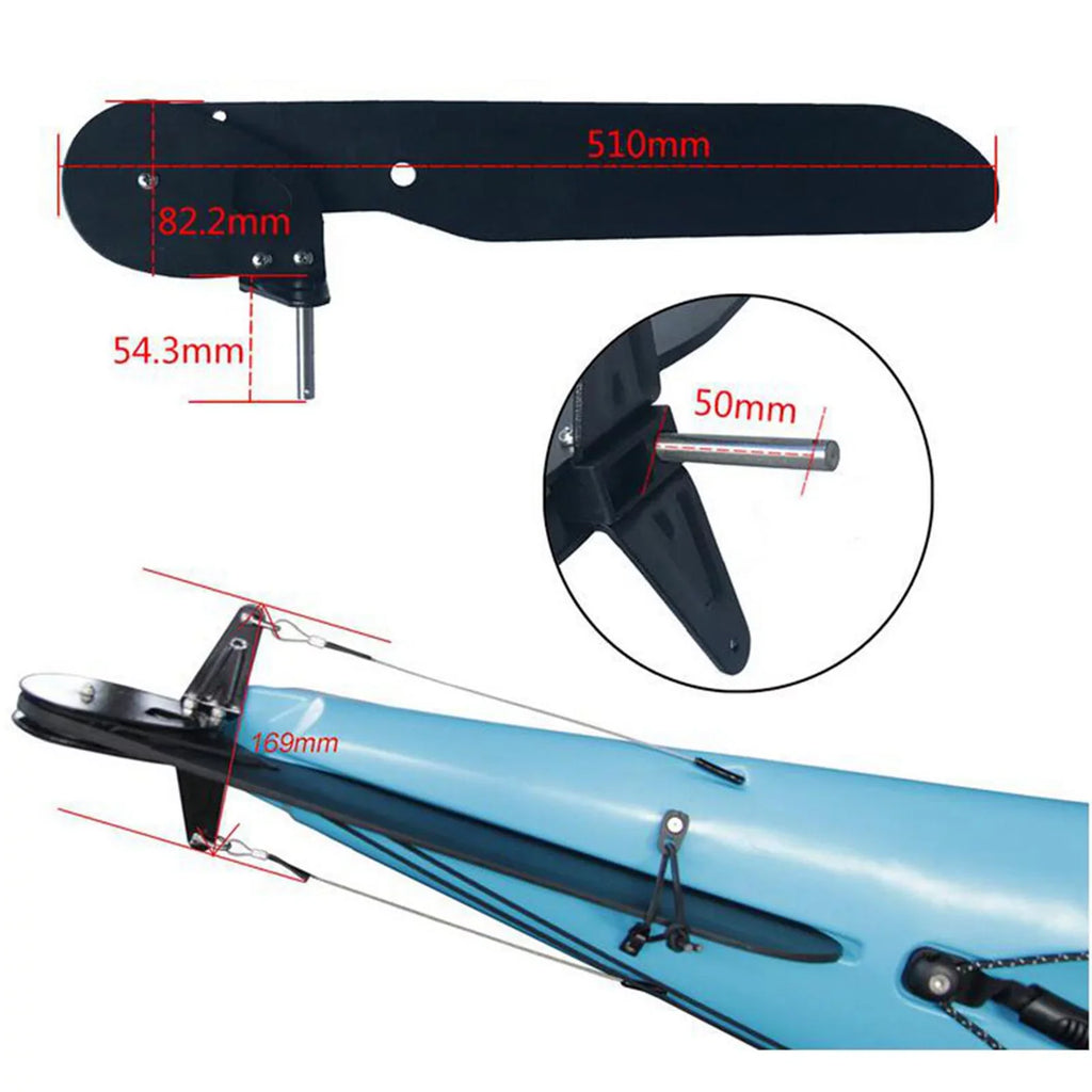 Kayak Boat Rudder Direction Control Steering System for Canoe Fishing