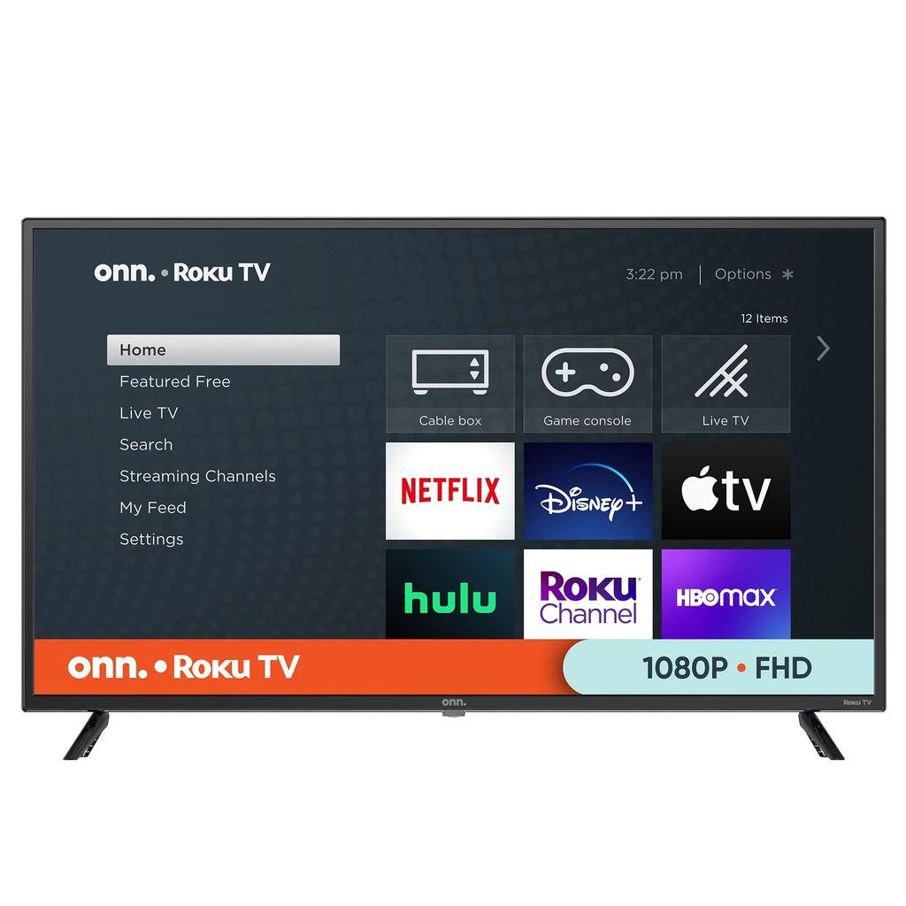 onn. 40” Class  (1080P)  Roku Smart  (100097810)