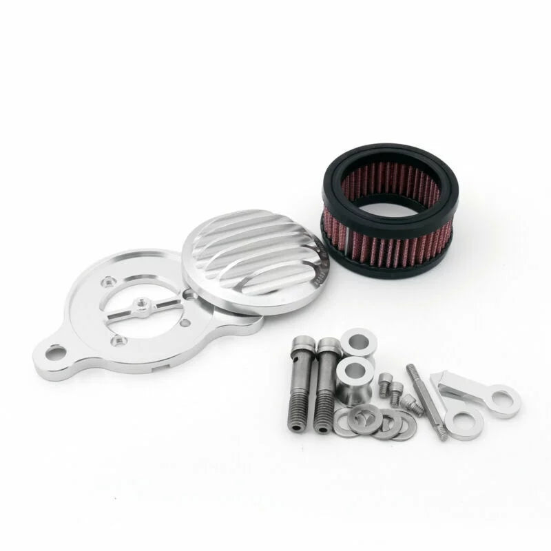 Air Cleaner Intake Filter System Kit for Harley-Davidson Sportster   1988-2015 in Silver