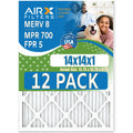 14x14x1 Air Filter  8 Rating, 12 Pack of Furnace Filters Comparable to  700 &  5 - Made in  by     .