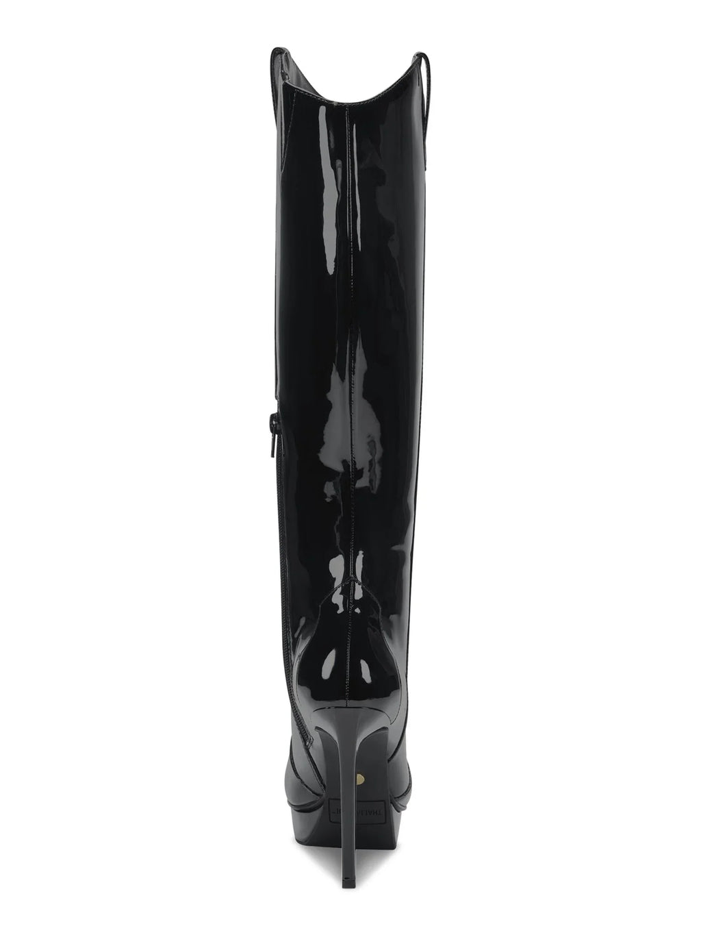 Womens Black 3/4" Platform Comfort Trixi Pointy Toe Stiletto Zip-Up Dress Boots 5