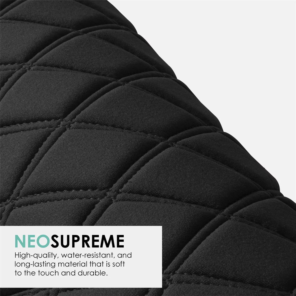Group Neoprene Car Seat Covers for 2020-2024 Jeep Gladiator, Custom Fit Black Rear Set with Air Freshener