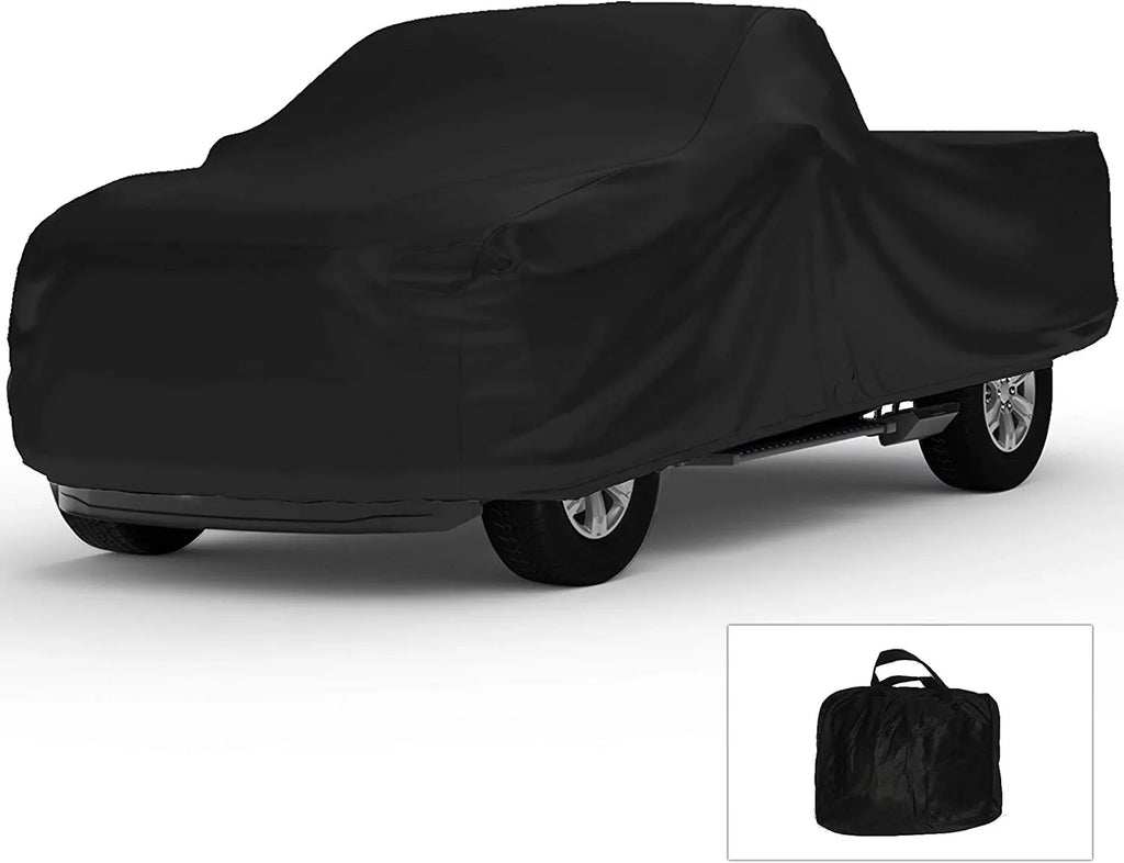 Indoor Truck Cover Compatible with 2001-2004  Sonoma Crew Cab, 4.5 Foot Bed - Black Satin - Ultra Soft Indoor Material - Keep Vehicle Looking Between Use - Includes Storage Bag