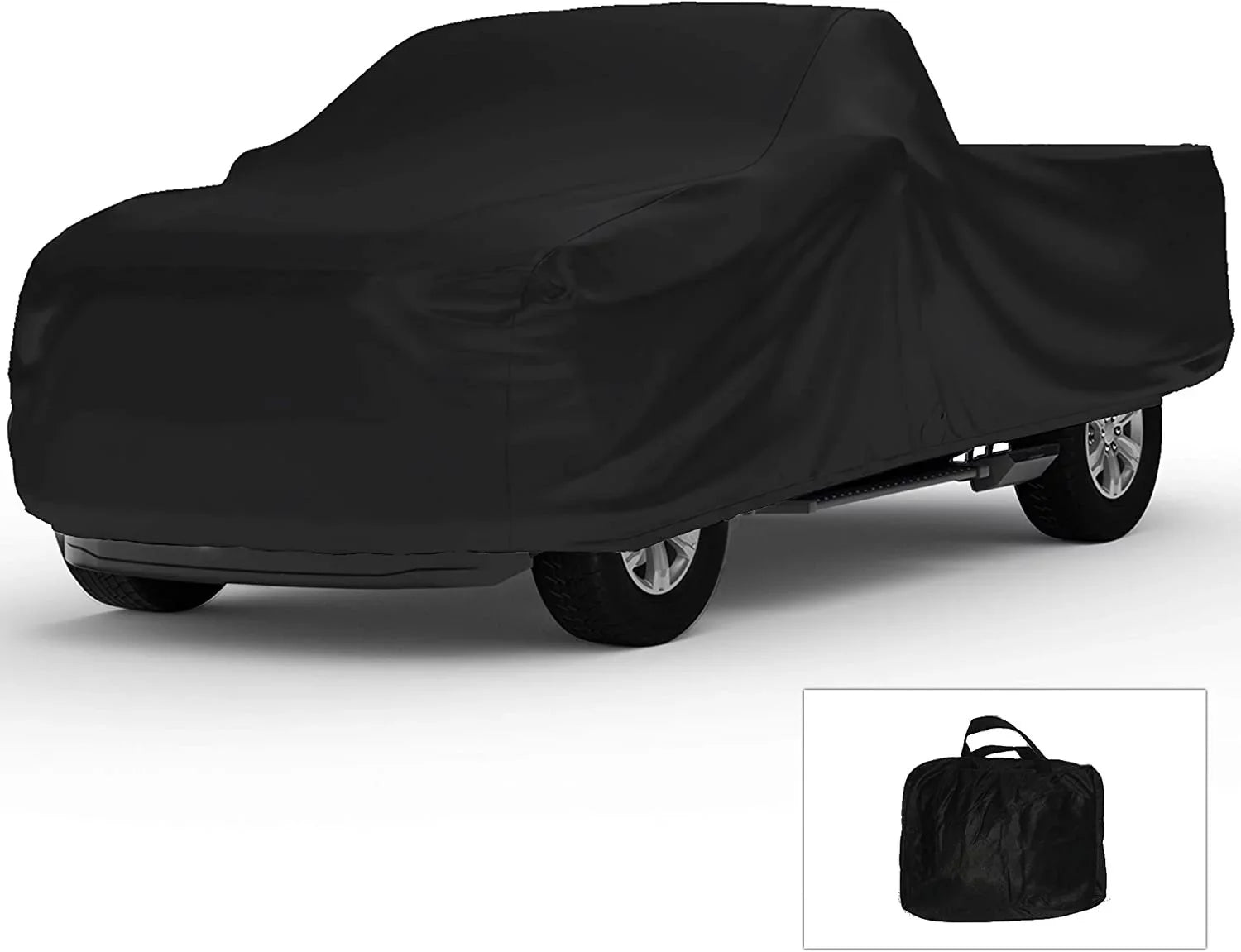 Indoor Truck Cover Compatible with 2001-2004  Sonoma Crew Cab, 4.5 Foot Bed - Black Satin - Ultra Soft Indoor Material - Keep Vehicle Looking Between Use - Includes Storage Bag