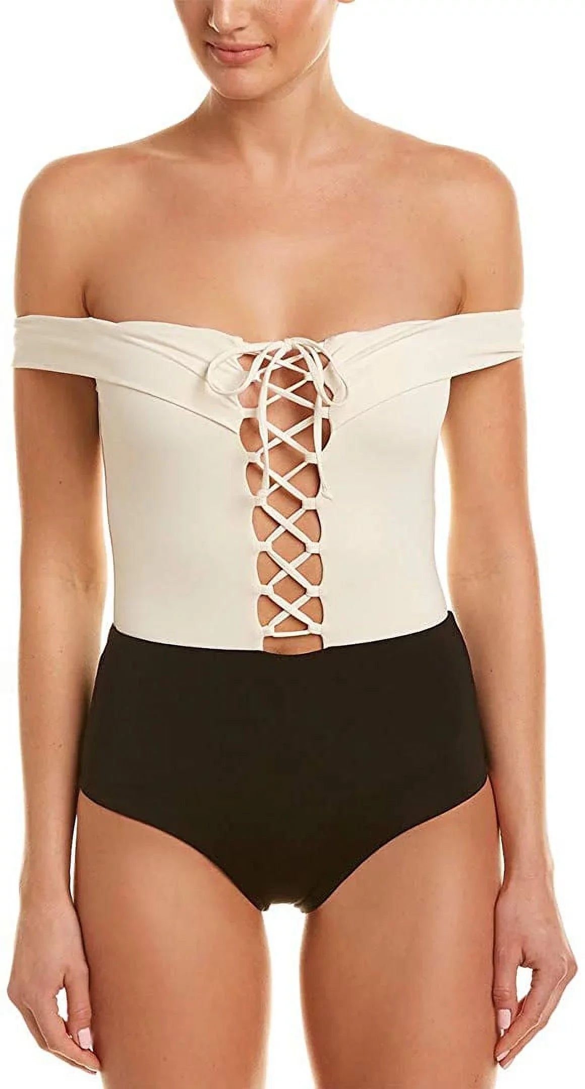 *Space // Anja Off-the-Shoulder One Piece Swimsuit,  12