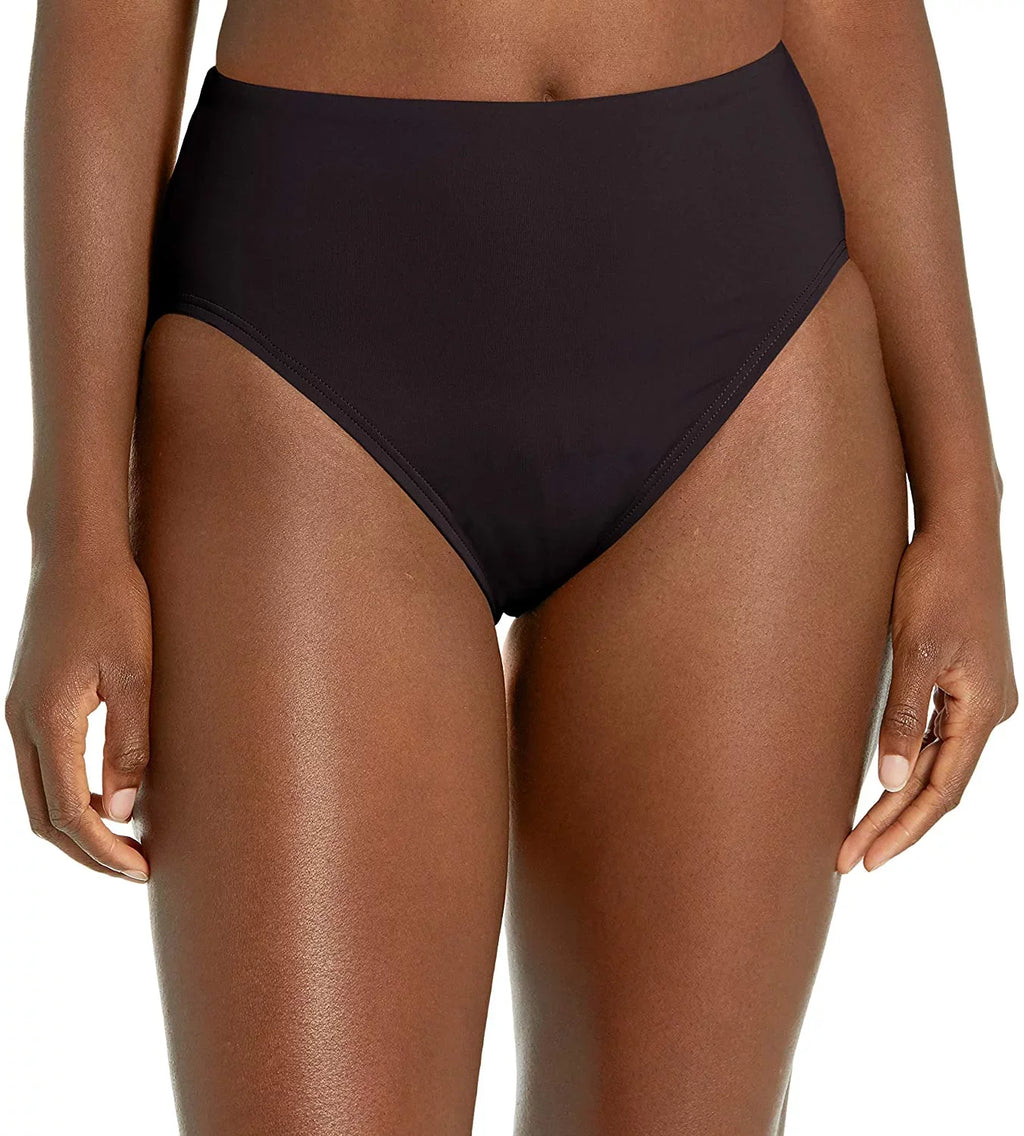 Coco Reef Women's Contours High Waist Bikini Bottoms Swimsuit Black Size Large