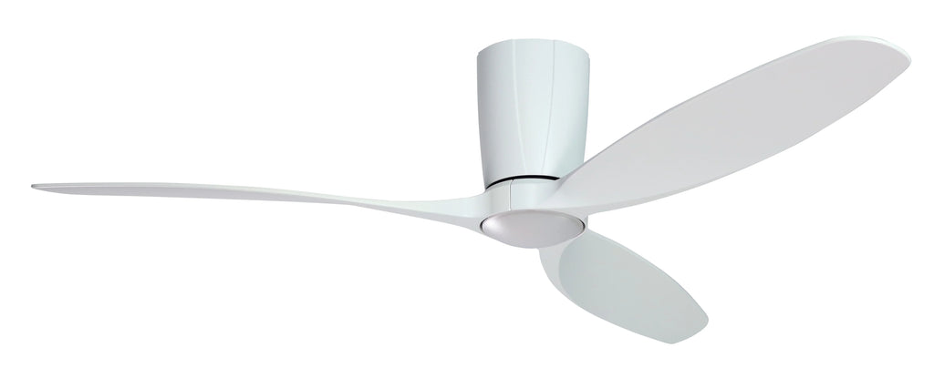 Flagler 52 in. WiFi Integrated  Indoor/Outdoor Matte Pure White Ceiling Fan with Light and Remote Control
