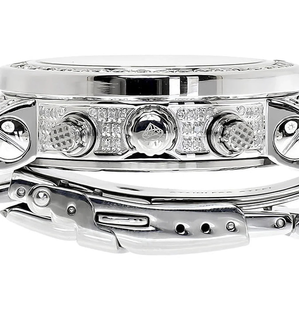 Ladies White Icetime Platinum Diamond Watch  01(3 ct)