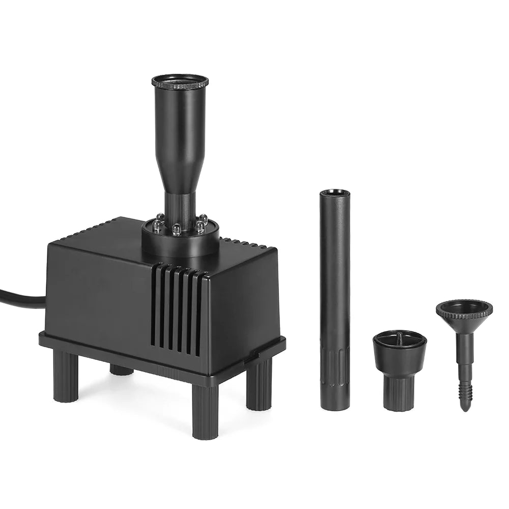 Lixada  Light Submersible Water Pump 10W for Fish Aquarium Bird Bath Garden Pond Fountain 600L/