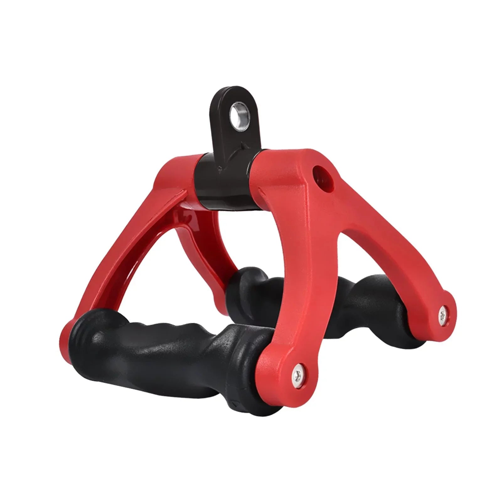 Two  Rowing Handle Cable Attachment Bearing 661 Bar Row Attachment Tricep Rope Pull Down Machine for Fitness, Home ,Gym ,Back Training Red
