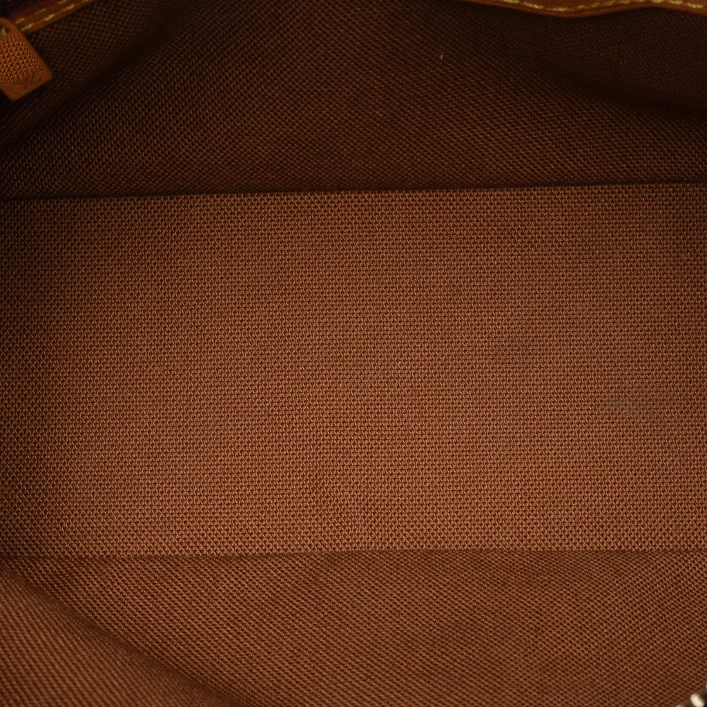 Pre-Owned Authenticated Louis Vuitton Monogram Trotteur Canvas Brown Crossbody Bag Unisex (Good)