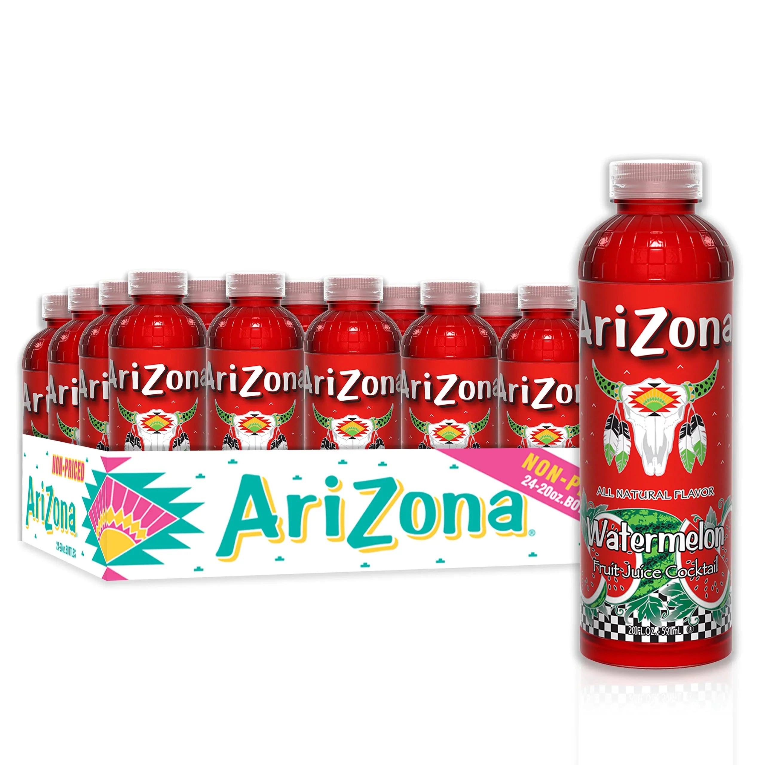 Arizona Watermelon Juice Drink, 20 Fl Oz (Pack Of 24)
