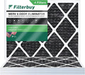 Filterbuy 24x30x1  8 Odor Eliminator Pleated   Furnace Air Filters with Activated Carbon (4-Pack)