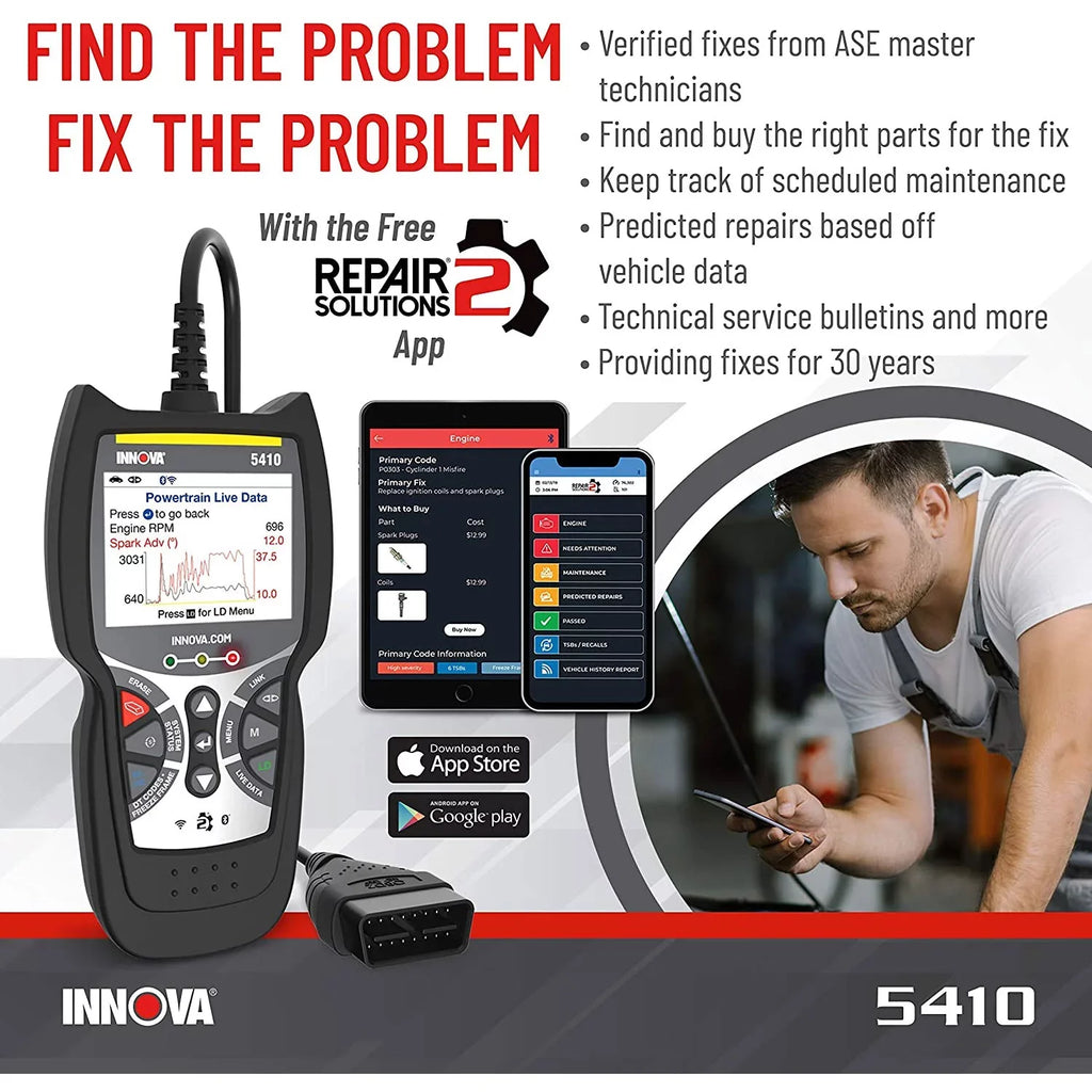 5410 CarScan Diagnostics Bluetooth Code Reader Automotive Scanner Tool
