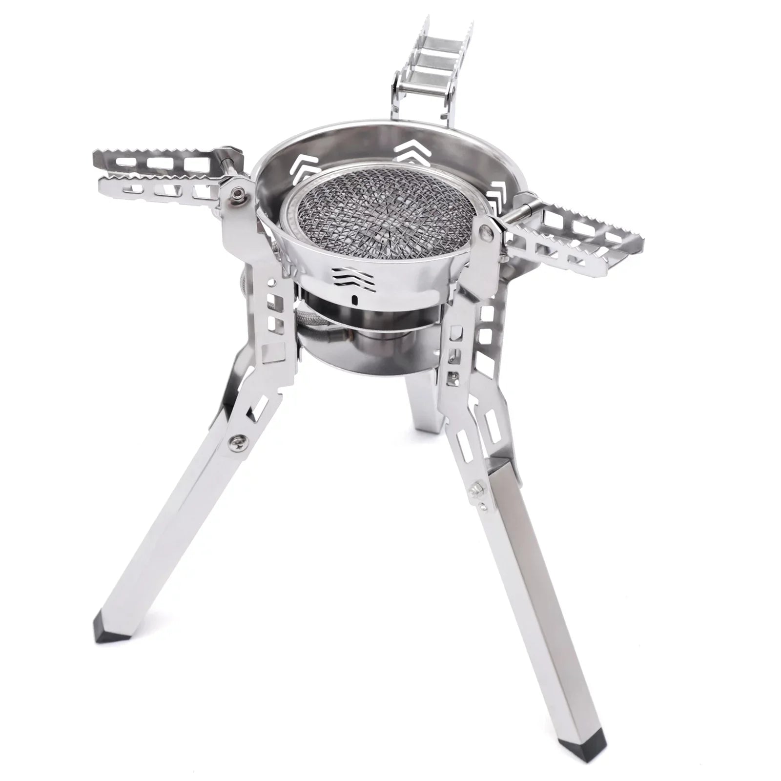 Miumaeov Portable Camping Stove Burner Small Backpack Stoves with Piezo Ignition for Outdoor Camping Hiking Cooking Barbecue Travel