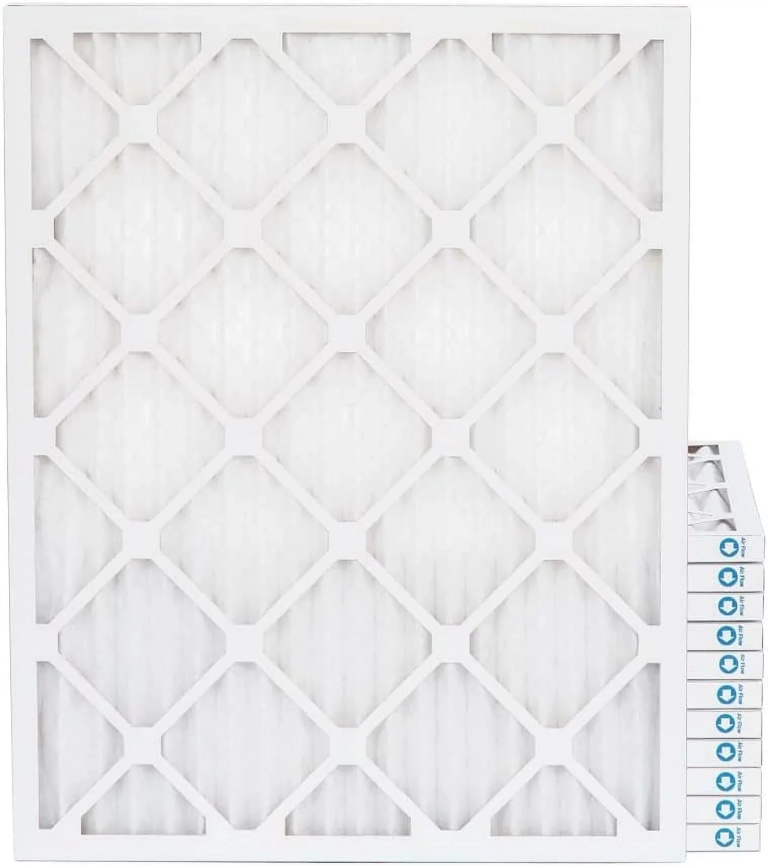 15X20x1  11,  1000 Pleated Furne 1" Air Filters By Pamlico. Case Of 12. Size: 14-1/2  19-1/2  3/4