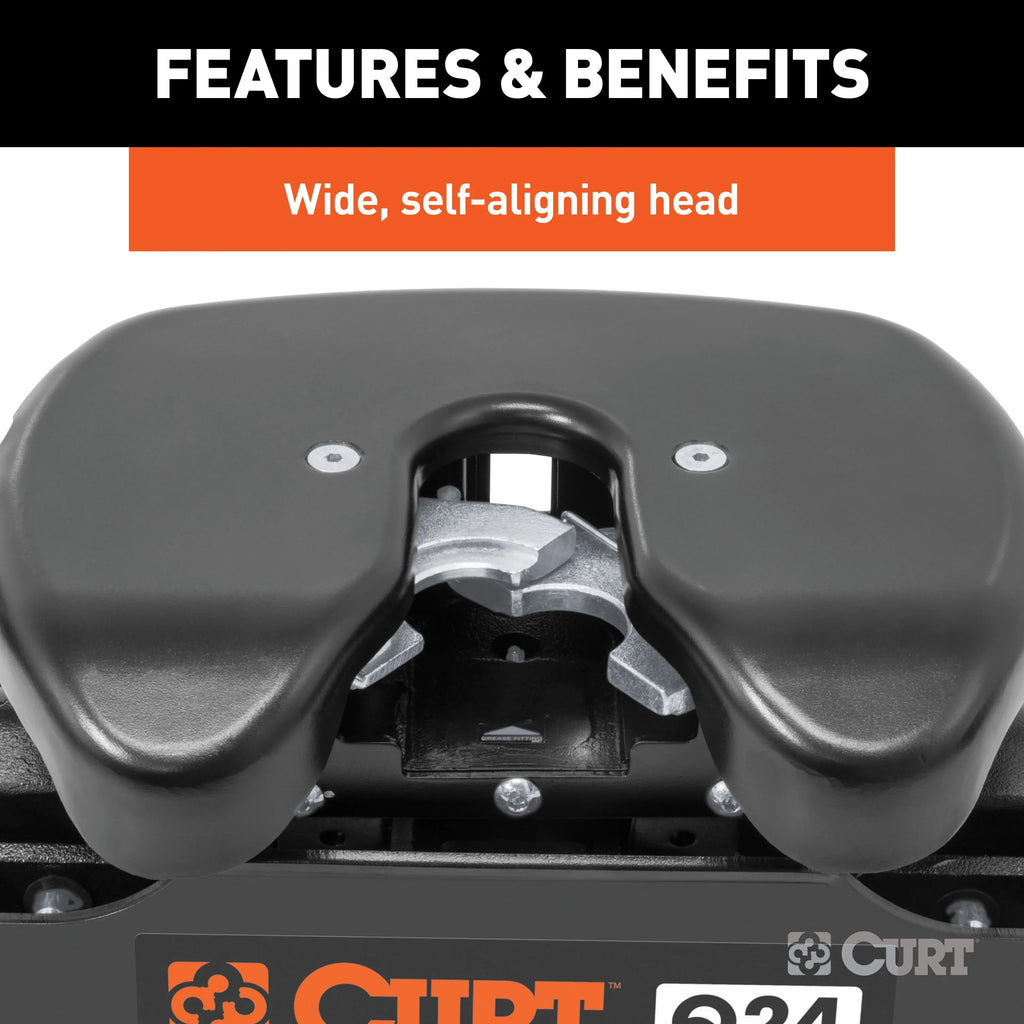 16067  5th Wheel Hitch, 24,000 lbs, Select Chevrolet Silverado,  Sierra 2500, 3500 , 8-Foot Bed Puck System