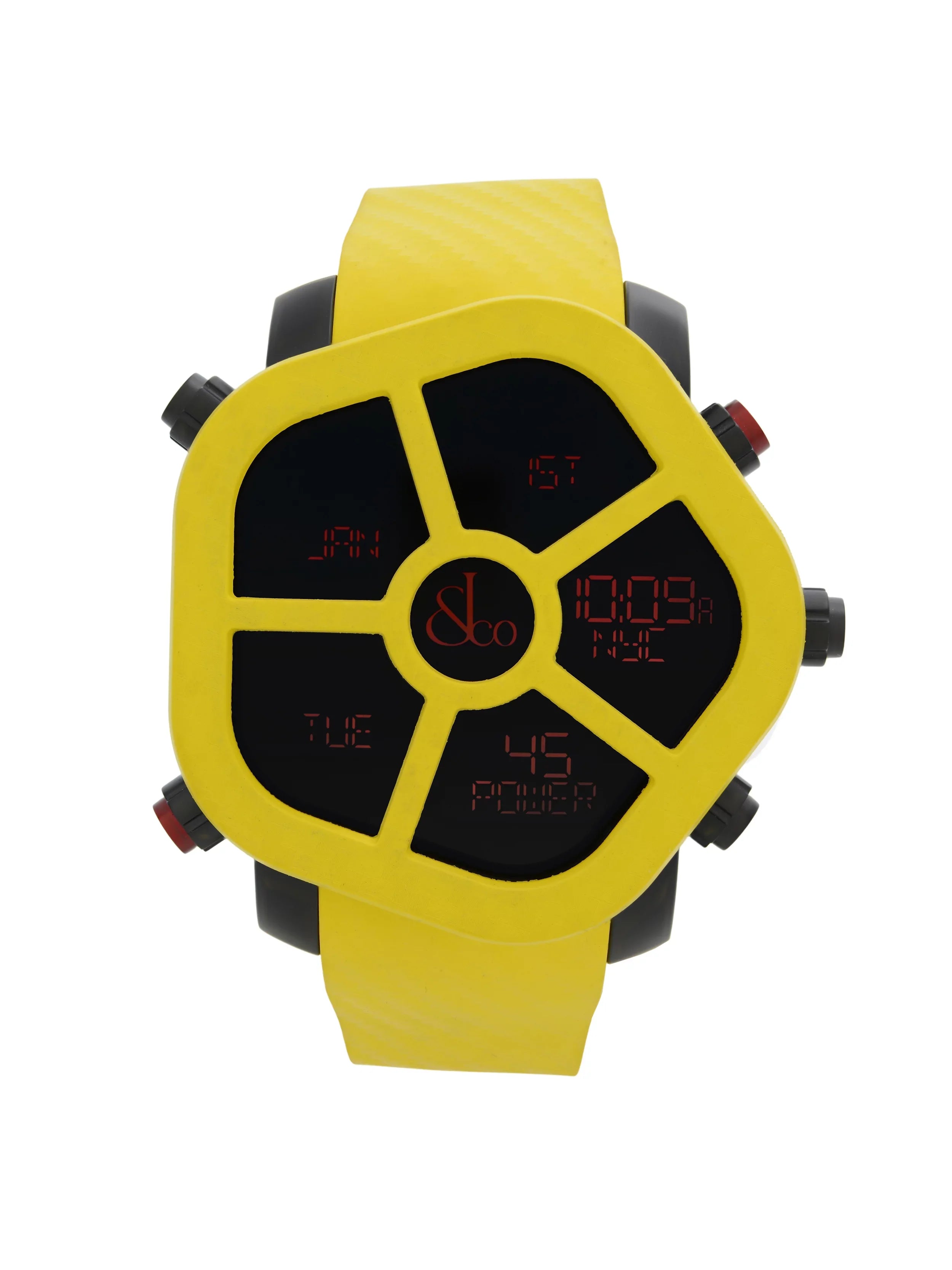 Jacob & Co. Ghost Steel Carbon Bezel Yellow Quartz Watch .11...