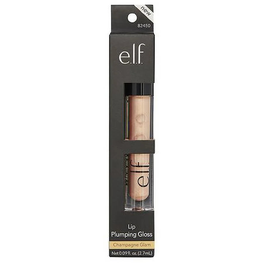 e.l.f. Lip Plumping Gloss, Champagne Gloss 0.09 oz Pack of 2